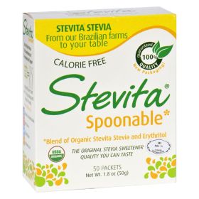 Stevita - Stevia - Spoonable - Certified Organic - 50 Packets